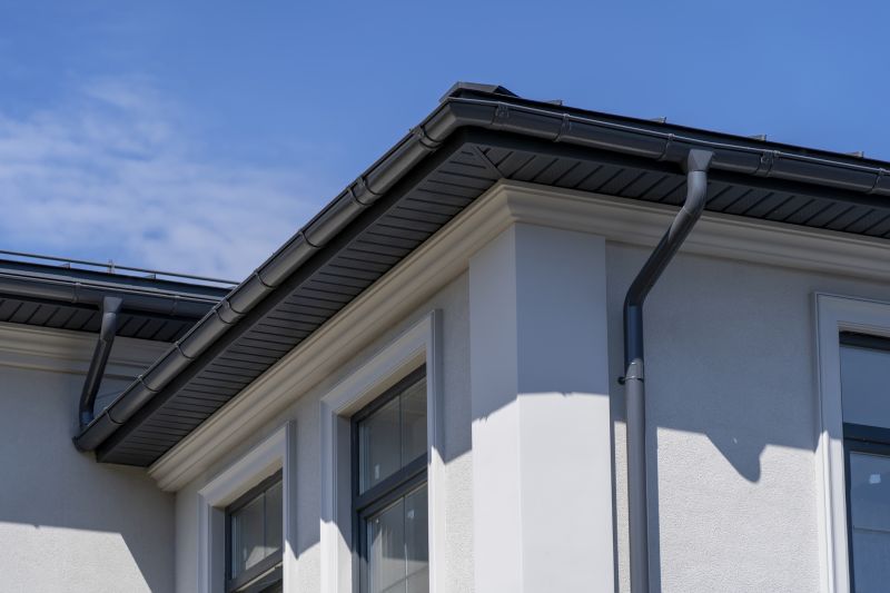 Gutter System on Modern Home